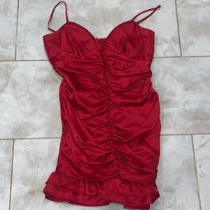 Mini Flare Red Dress.